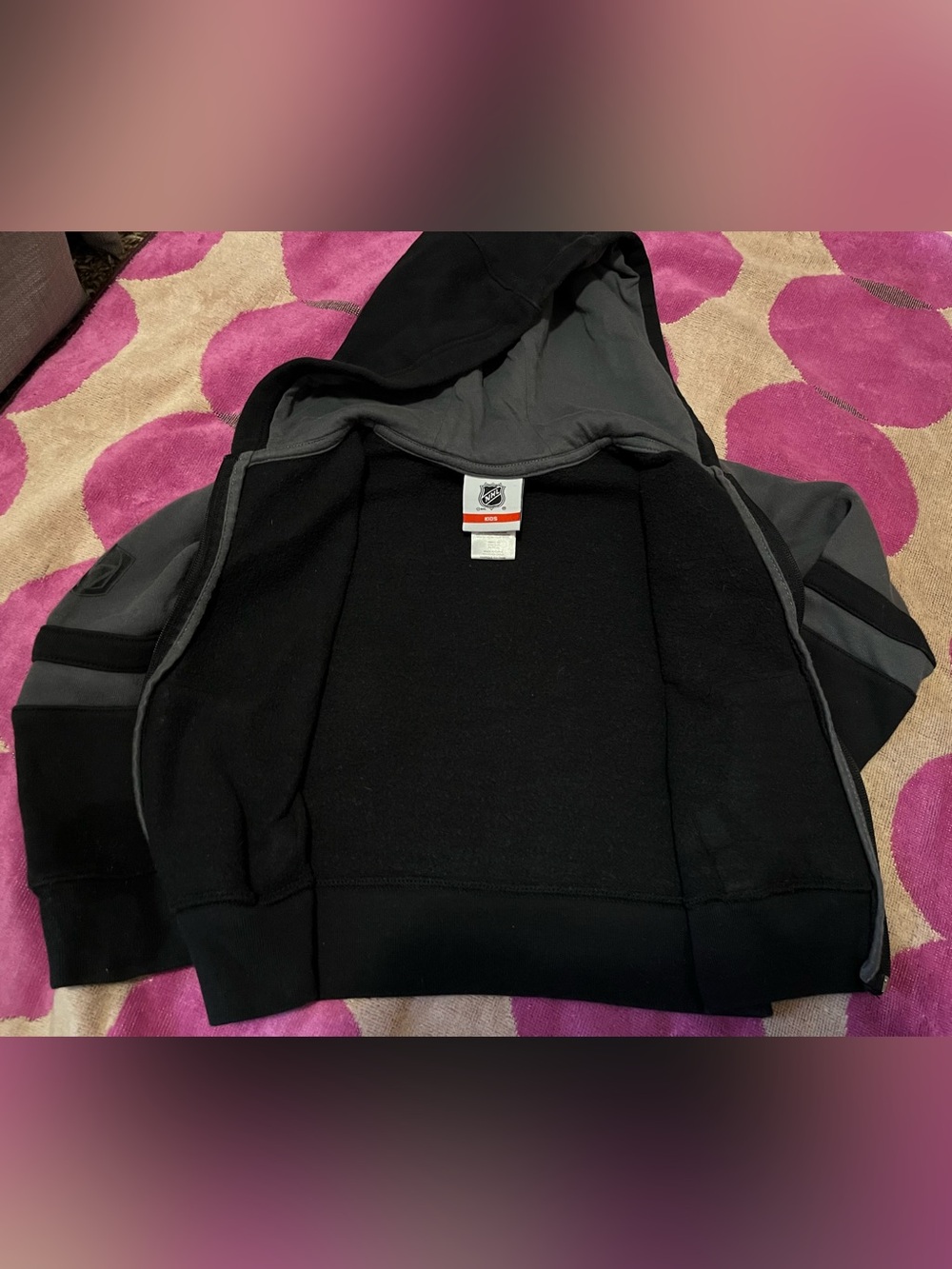 NHL Vegas Golden Knights Preschool Face Off Full-Zip Hoodie - Picture 8 of 14